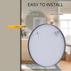 Matte Round Rectangle Bathroom Vanity Mirror, Over-Sink Wall Mirror with HD Tempered Glass and Rust-Resistant Aluminum Frame - 2 of 4