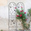 Maggift Patio Decorative Screens, Elegant Vine Pattern Yard Fencing, Pet-Safe Decorative Fence for Yard, Patio, Black, 19.7"*19.7"*86.7" - 2 of 4