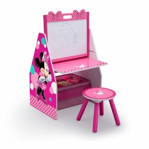Delta Children Minnie Mouse Kids Deluxe Easel Desk - 1 of 4