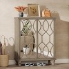 Hommoo 5-Tier Mirror Large Shoe Storage Organizer With Doors - 2 of 4