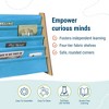 WildKin Premium Sling Kids' Book Shelf Natural/Sky Blue: 4-Tier MDF Novelty Bookshelf for Kids Book Storage, Ages 3+ - 3 of 4