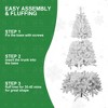 JUJABU 5FT White Christmas Tree with Memory Wire Branches, 498 Tips PVC Design, Holiday Decoration for Indoor Use (Ornaments Not Included) - 4 of 4