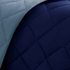 Gulches Twin/Twin XL 3M Scotchgard Diamond Quilting Reversible Down Alternative Comforter Set, Moisture-Wicking Bedding for Dorms - 4 of 4