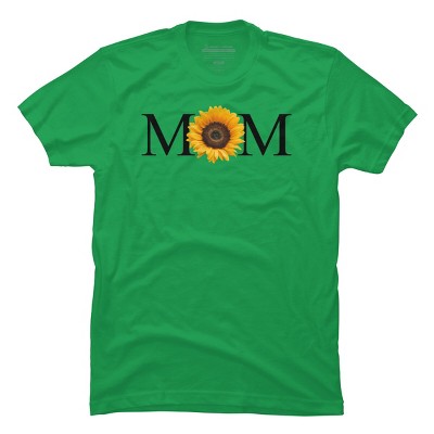 Men's Design By Humans Mother's Day Sunflower Mom By FridayFusion T-Shirt