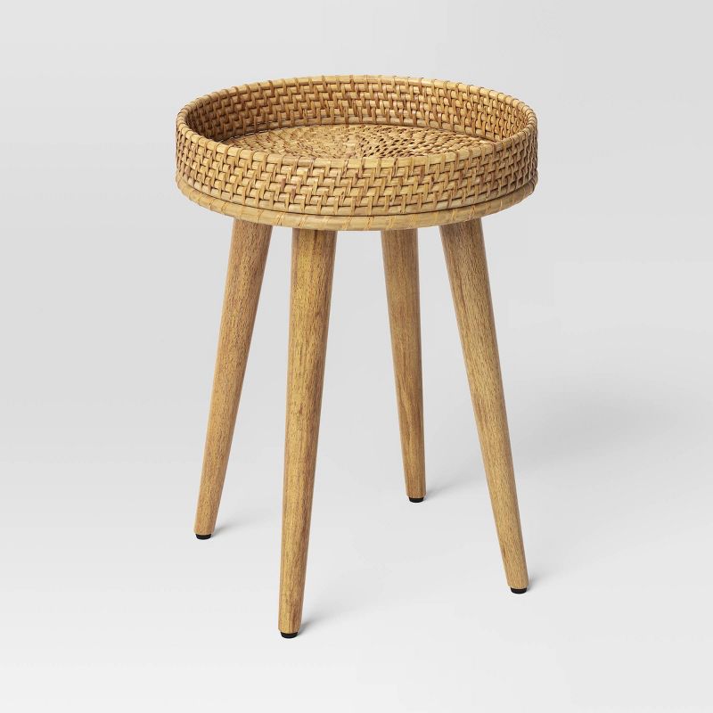  Round Natural Woven Accent Table - Threshold™, 3 of 5