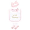 Hudson Baby Infant Girl Cotton Layette Set, Little Princess - 2 of 4