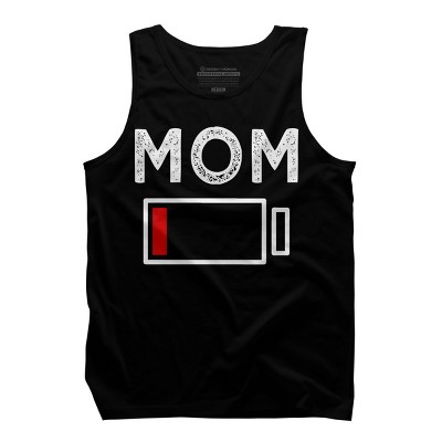 Men's Design By Humans Mom Low Battery Alert By shirtpublic Tank Top