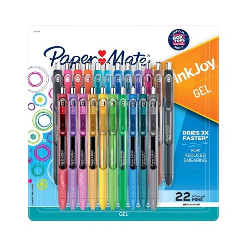 Paper Mate 22pk InkJoy Rollerball Gel Pens Assorted Colors : Target