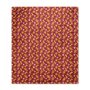 NCAA USC Trojans Bones Repeat Pet Blanket - 1 of 1