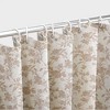 BAGOKIE 72"x72" Floral Cotton Blend Shower Curtain, Pack of 1 - 2 of 3