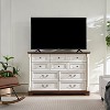 10-Drawer Wooden Dresser Chest with Base Rustic Storage Cabinet for Bedroom Living Room - 2 of 4