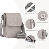 Small Crossbody Bags for Women Trendy,Leather Triple Compartment Cell Phone - 3 of 4