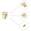 Unique Bargains Zinc Alloy DIY Wallet Purse Making Decorative Turn Lock Clasp 4 Pcs - 4 of 4