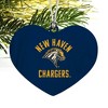 New Haven Charger Heart Love Wood Christmas Tree Holiday Ornament - 2 of 3