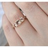 Pompeii3 1 1/2CT Morganite & Diamond 3-Stone Engagement Ring 14K Rose Gold - 4 of 4
