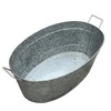 Royal Hampton Embossed Design Oval Shape with Side Handles Galvanized Steel Tub, Large - 2 of 4