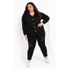 Avenue Women's Plus Size Amber Boucle Cardigan - 4 of 4