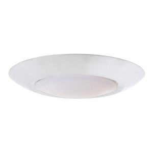 Craftmade Lighting Slim Line 1 - Light Flush Mount in  White - 1 of 1