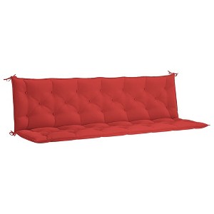 vidaXL Indoor/Outdoor Bench Cushions 2 pcs, Non-slip, Water-Repellent, Red 78.7"x19.7"x2.8" - 1 of 4