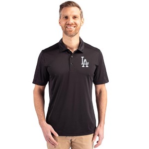 Los Angeles Dodgers Cutter & Buck Prospect Eco Textured Stretch Recycled Mens Big & Tall Polo - 1 of 1