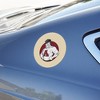 Alma College Secondary Logo Automotive Car Refrigerator Locker Vinyl Circle Magnet - 3 of 4