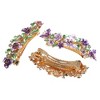 Unique Bargains Women's Rhinestones Hair Clips Accessories Hair Barrettes 3 Pcs - 3 of 4