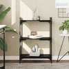 vidaXL Bookcase Storage Bookshelf Display Book Cabinet Black Engineered Wood - Black 23.6" 33.9" - 2 of 4