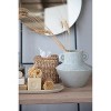 Storied Home Round Stoneware Vase with Reactive Glaze Finish and Vertical Handles, Light Grey - 3 of 4