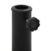 vidaXL Parasol Base Half Round Polyresin 19.8 lb Black - 3 of 4