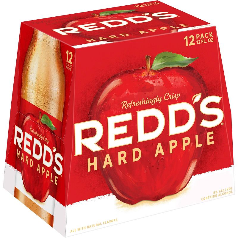 Redd&#39;s Hard Apple Ale Beer - 12pk/12 fl oz Bottles, 1 of 10