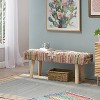 Christopher Knight Home Laveta Boho Handmade Fabric Upholstered Bench - 2 of 4