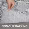 Vintage Washable Rugs, Low Pile Floral Bedroom Rugs for Living Room, Soft Low Pile Non-Slip Throw Rug for Dining Room Office - 4 of 4