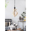 VYNXARIA Distressed White Farmhouse Ceiling Lights, One - Light French Country Pendant Chandelier for Home Spaces - 2 of 4