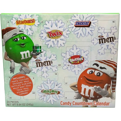 Mars Holiday Candy Countdown Calendar - 8.64oz