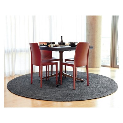 8' Solid Area Rug Gray - Anji Mountain, Size: 8' ROUND