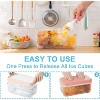 LunaLulinlk Freezer Ice Tray with Lid, Makes 64 Ice Cubes, Includes 2 Ice Trays, Ice Box, Ice Scoop and Lid, BPA Free, Pink - 3 of 4