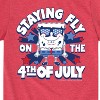 Boys' - SpongeBob SquarePants - Fly on the 4th of July Short Sleeve Graphic T-Shirt - 2 of 4