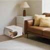 Modern Cat House Side Table with Hidden Bed,Space Saving Pet Furniture for Living Room or Bedroom-LAOTIES - 2 of 4