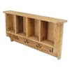 Cheung's Rainie 4 Hook & Cubby Wood Wall Organizer - 4 of 4