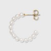 Pearl Hoop, Stud, Ear Cuffs Earring Set 8pc - A New Day™: Nickel-Free Metal, Plastic, Post Closure, 5.32" Length - 2 of 2