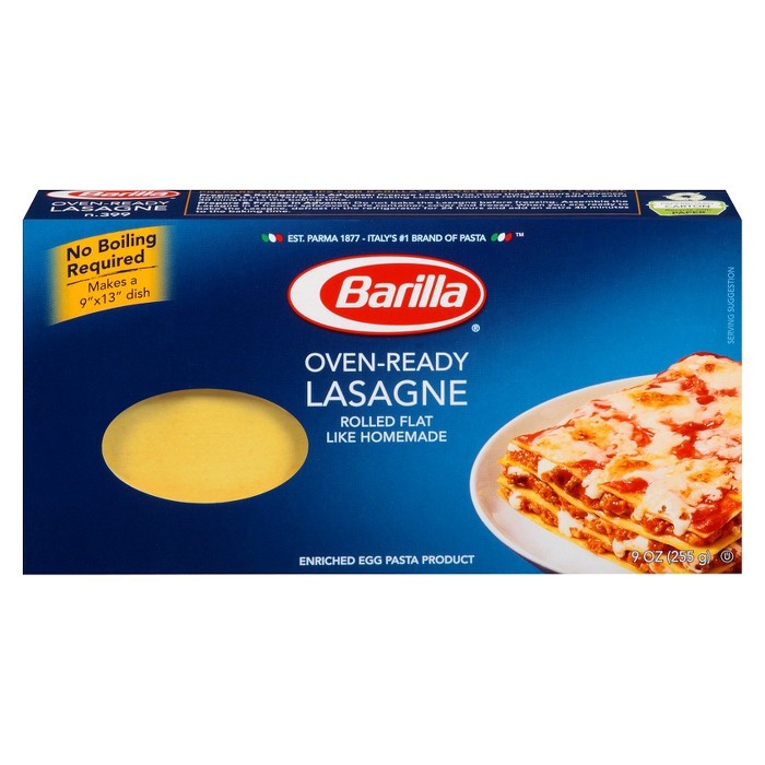 Oven Ready Lasagna Noodles 9oz Barilla® Target