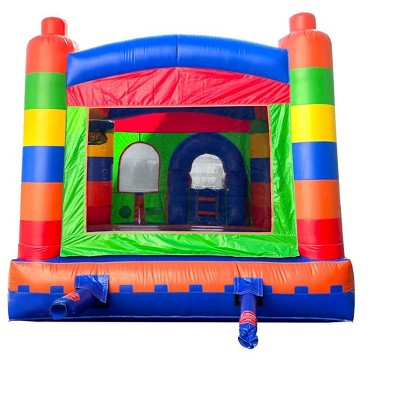Colorful Vinyl Inflatable Bounce House with Slide