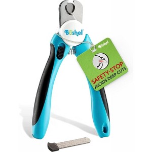 Boshel Large Dog Nail Clippers with Safety Guard to Avoid Over-Cutting Nails and Free Nail File, Razor Sharp Blades, Professional at Home Grooming - 1 of 4