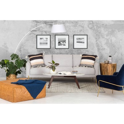 Poly & Bark Taos Square Ottoman Cognac Tan