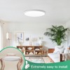 Itopfox 4Pack LED Flush Mount Ceiling Light Fixture, Super Slim, 3200LM, Dimmable & 5 Color Selectable LED Ceiling Lights for Bedroom - 3 of 4