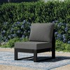 WestinTrends Montara Outdoor HDPE Sectional Armless Chair with Water-Proof Patio Cushions - 2 of 4