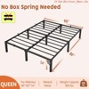 Twin Size/Full Size/Queen/King Size Bed Frame, 6"/8"/14 " High Platform Bed Frame, w/Storage Space, Heavy Duty Steel Slat Support - 2 of 4