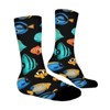 Tropical Fish Women Printed Crew Socks Funny Funky Socks Soft Polyester Novelty Gifts for Artists Men - 3 of 4