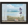 HomeRoots Irises on Windowsill Black Framed Print Wall Art - 4 of 4