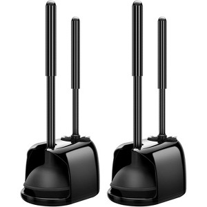 SetSail Toilet Brush and Plunger Set, 2 Packs Toilet Plungers for Bathroom Heavy Duty - 1 of 3